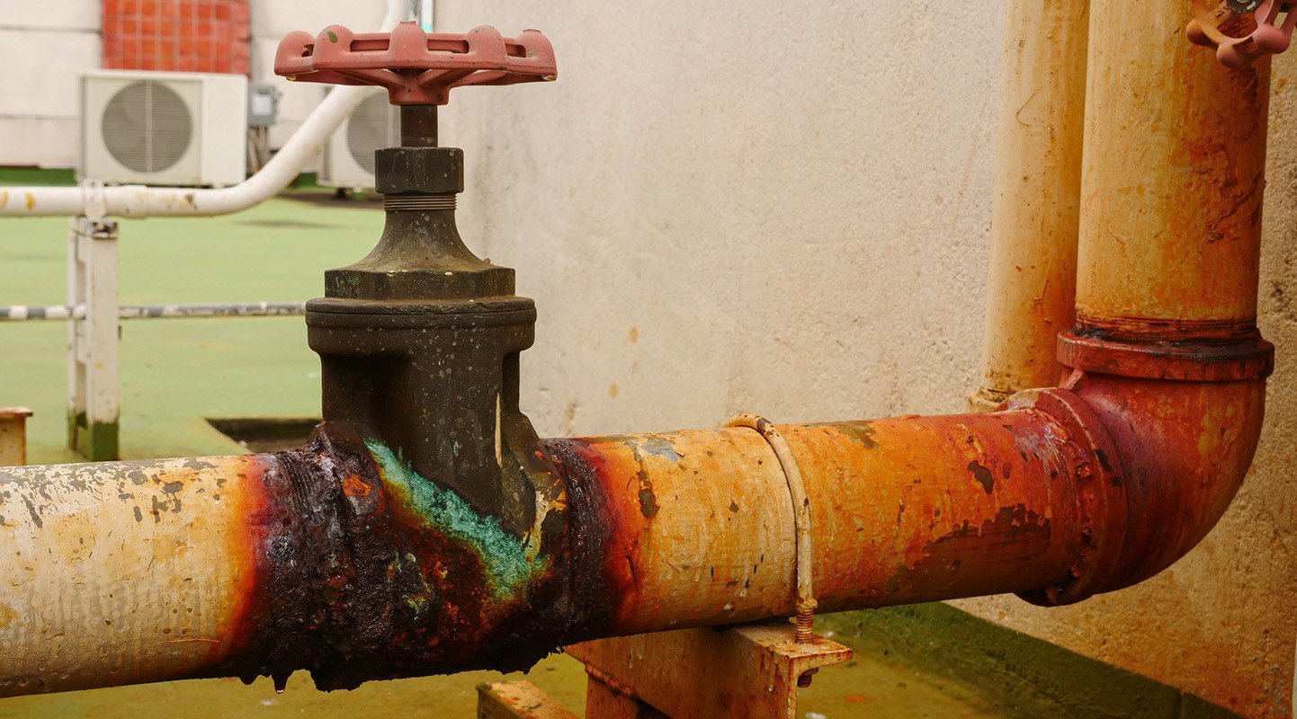 Lead contamination on water pipes